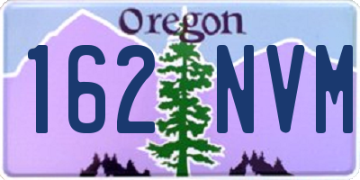 OR license plate 162NVM
