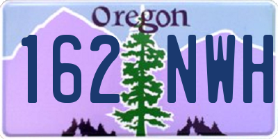 OR license plate 162NWH