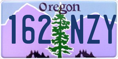 OR license plate 162NZY