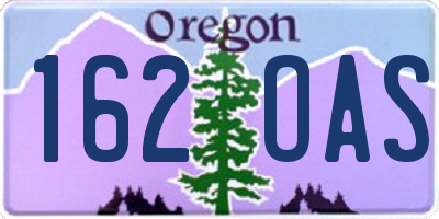 OR license plate 162OAS
