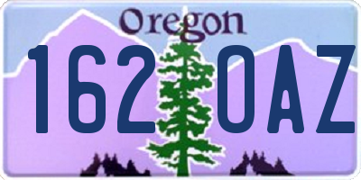 OR license plate 162OAZ