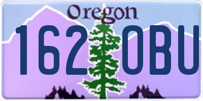 OR license plate 162OBU
