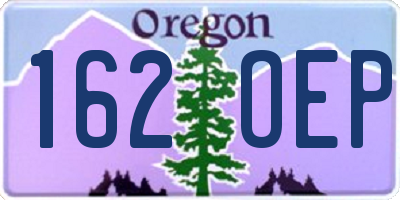 OR license plate 162OEP