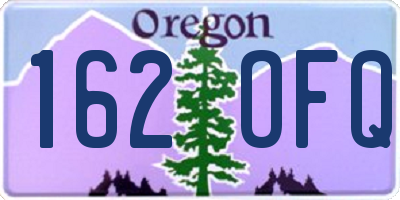OR license plate 162OFQ