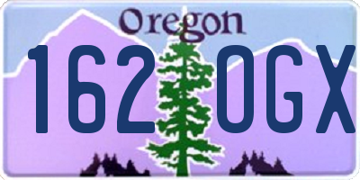 OR license plate 162OGX