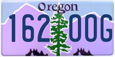 OR license plate 162OOG