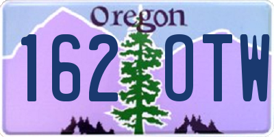 OR license plate 162OTW