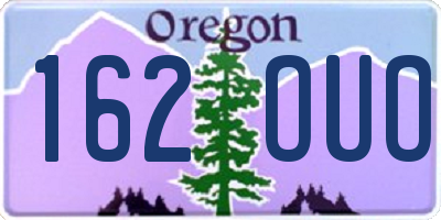 OR license plate 162OUO