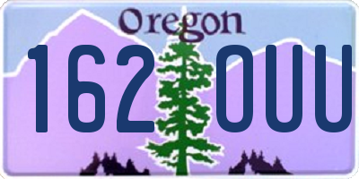 OR license plate 162OUU