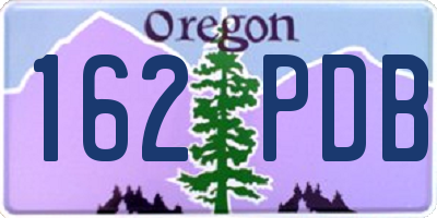 OR license plate 162PDB