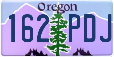 OR license plate 162PDJ
