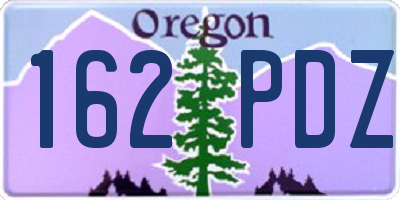 OR license plate 162PDZ