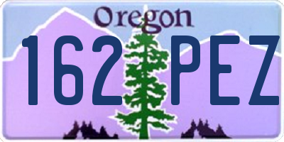 OR license plate 162PEZ