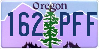 OR license plate 162PFF
