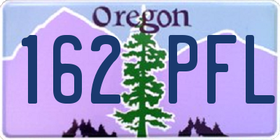 OR license plate 162PFL