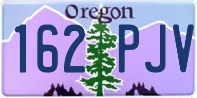 OR license plate 162PJV
