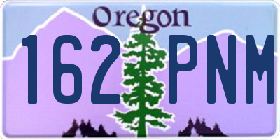 OR license plate 162PNM