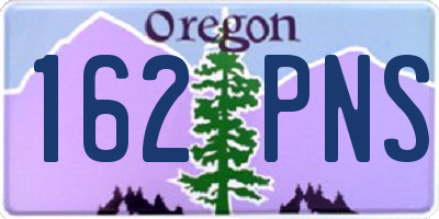 OR license plate 162PNS