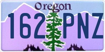 OR license plate 162PNZ