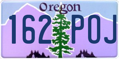 OR license plate 162POJ