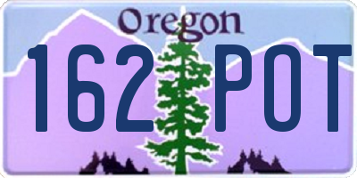 OR license plate 162POT