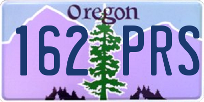OR license plate 162PRS
