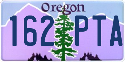 OR license plate 162PTA
