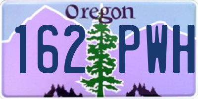 OR license plate 162PWH