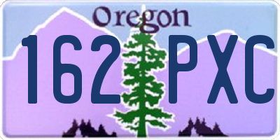 OR license plate 162PXC