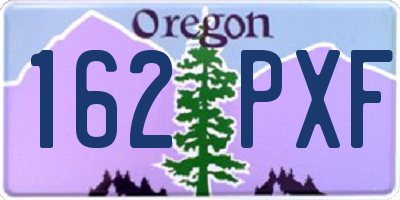 OR license plate 162PXF