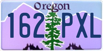 OR license plate 162PXL