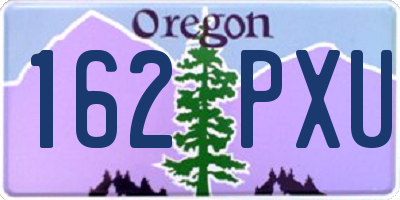 OR license plate 162PXU