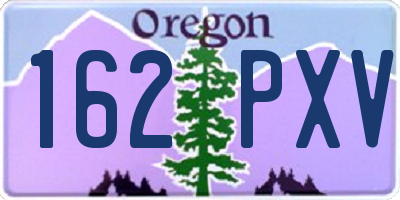 OR license plate 162PXV