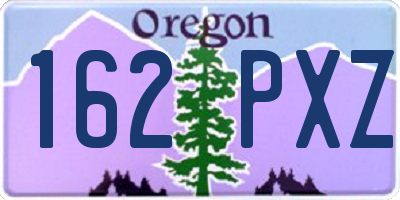 OR license plate 162PXZ