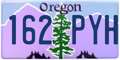 OR license plate 162PYH