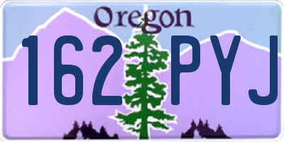 OR license plate 162PYJ