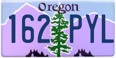 OR license plate 162PYL