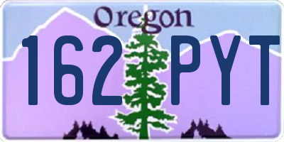 OR license plate 162PYT