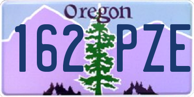 OR license plate 162PZE