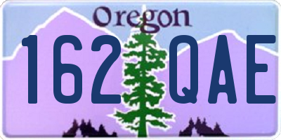 OR license plate 162QAE