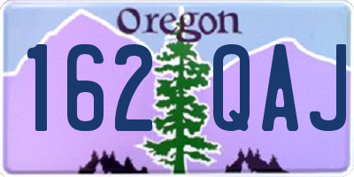 OR license plate 162QAJ