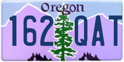 OR license plate 162QAT