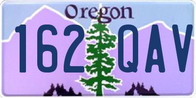 OR license plate 162QAV