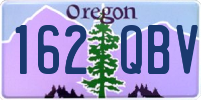 OR license plate 162QBV