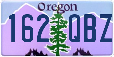 OR license plate 162QBZ