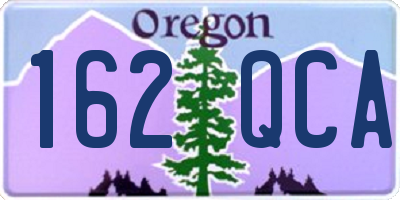 OR license plate 162QCA