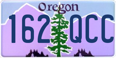 OR license plate 162QCC