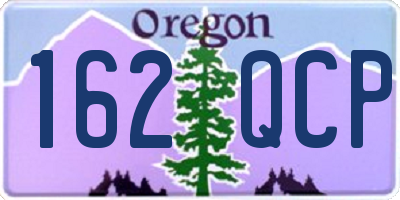 OR license plate 162QCP