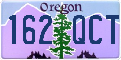 OR license plate 162QCT