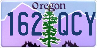 OR license plate 162QCY